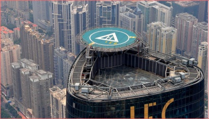 广州西塔（IFC）楼顶停机坪项目